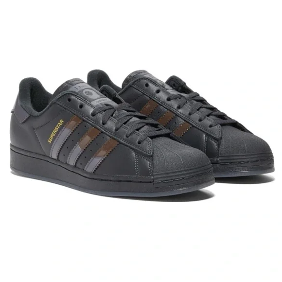 Adidas x Dime Superstar ADV Carbon Brown Skateboarding Sneakers - Picture 2 of 16